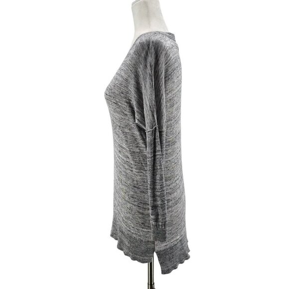 H&M L.O.G.G. Heather Gray V-neck Knit Sweater Womens Small - Picture 3 of 6